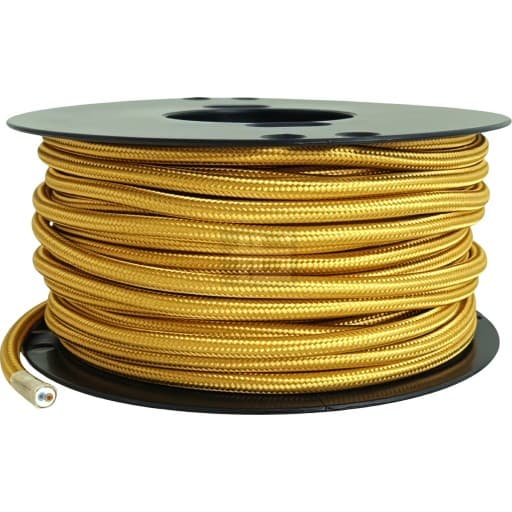 TBI stofledning, 2x0,75 mm², guld, metervare