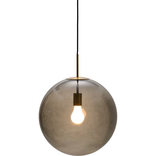 Nielsen Light Nora cafependel, røgfarvet/messing, Ø40 cm