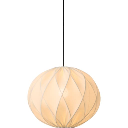 Nielsen Light Jasmin pendel, sort ledning, hvid