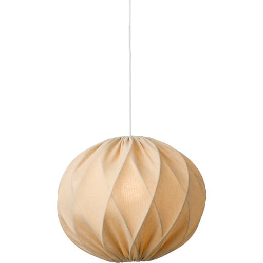 Nielsen Light Jasmin pendel, hvid ledning, sand