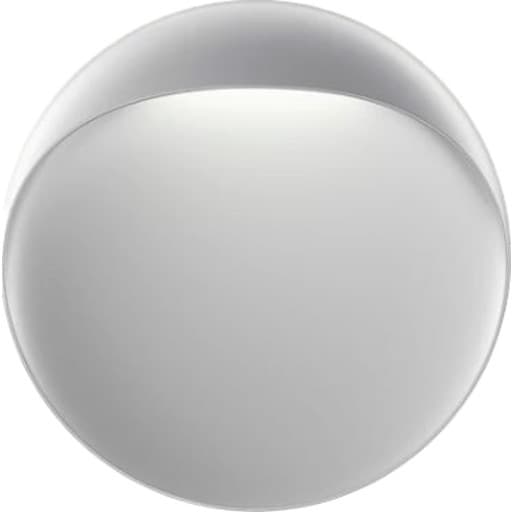 Louis Poulsen Flindt udendørs væglampe, 3000K, aluminium, Ø20 cm